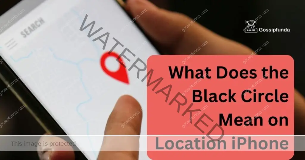 What Does the Black Circle Mean on Location iPhone