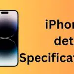 iPhone 15 detailed Specifications