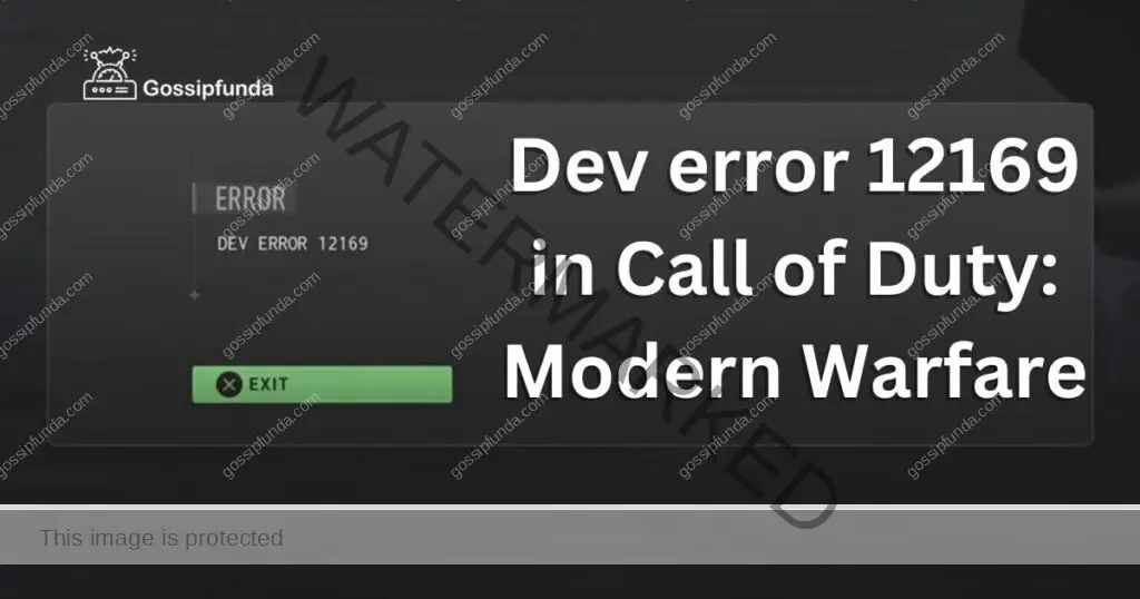 dev error 12169 in Call of Duty
