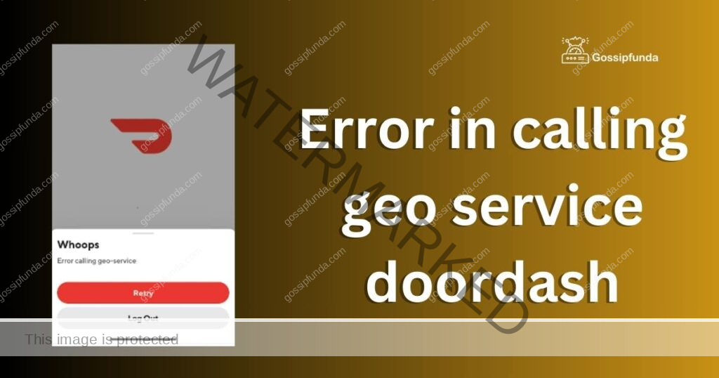 Error in calling geo service doordash