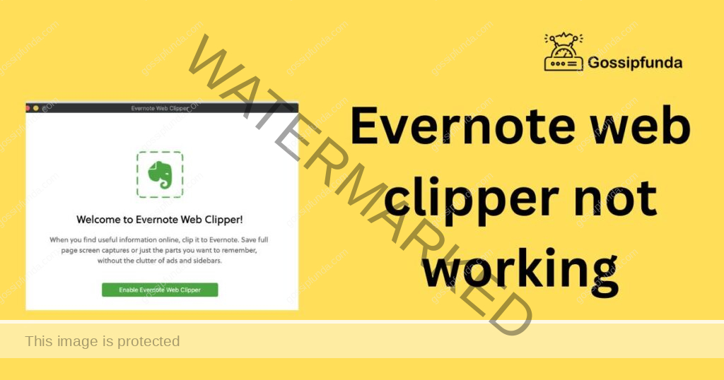 Evernote web clipper not working
