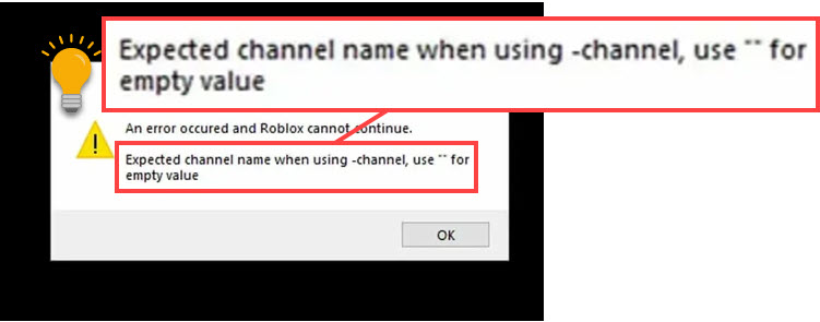 Expected Channel Name Error in Roblox
