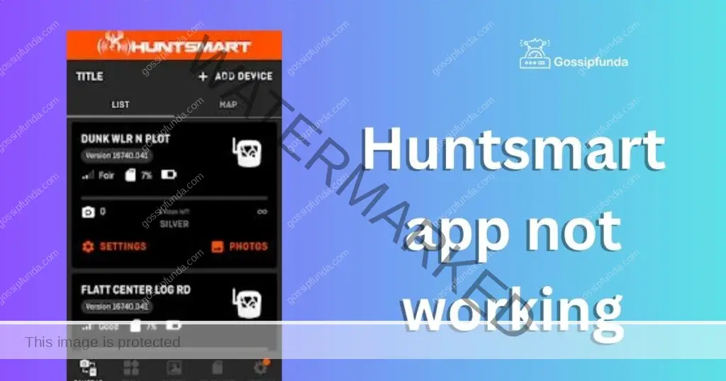 Huntsmart app not working