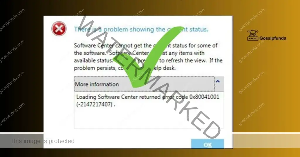 Loading software center returned error code 0x80041001 2147217407