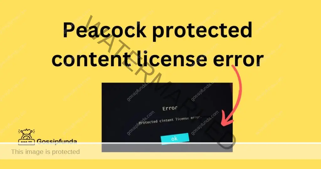Peacock protected content license error