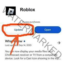 Update the Roblox app