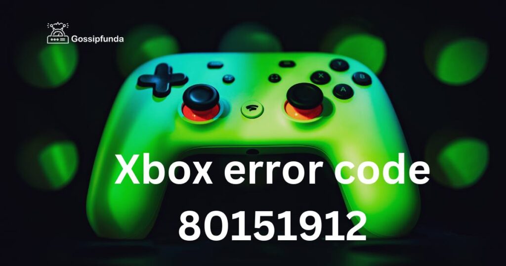Xbox error code 80151912