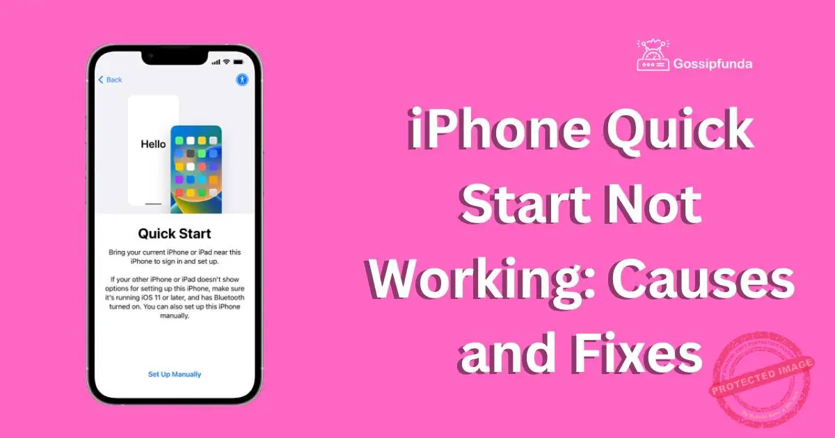 iPhone Quick Start Not Working Causes and Fixes Gossipfunda