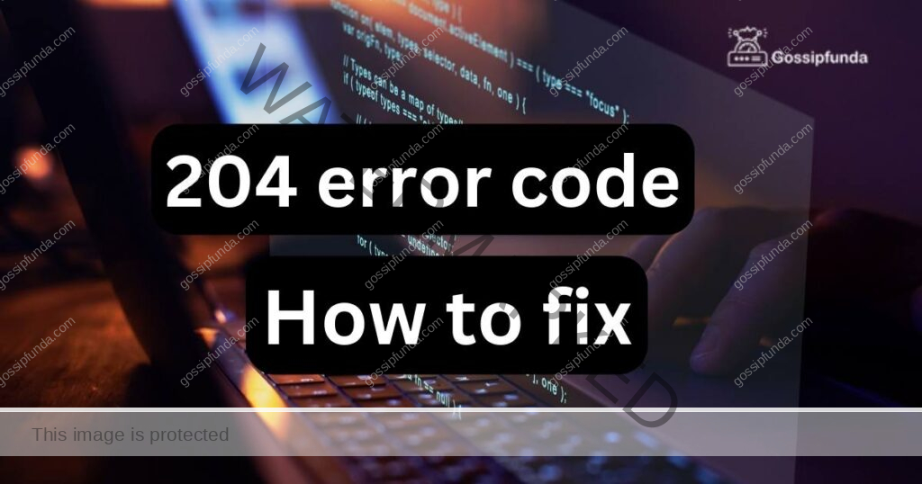 204 error code