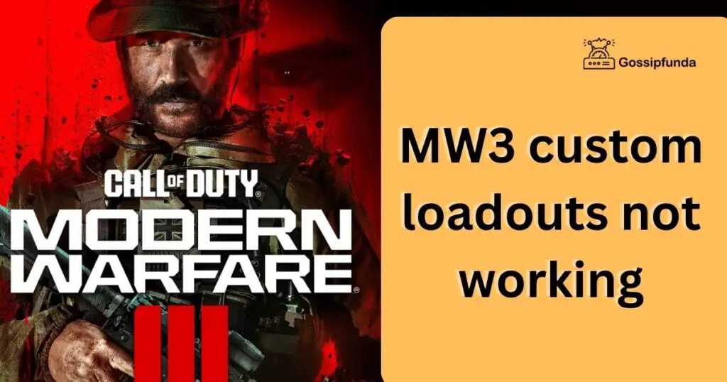 MW3 custom loadouts not working