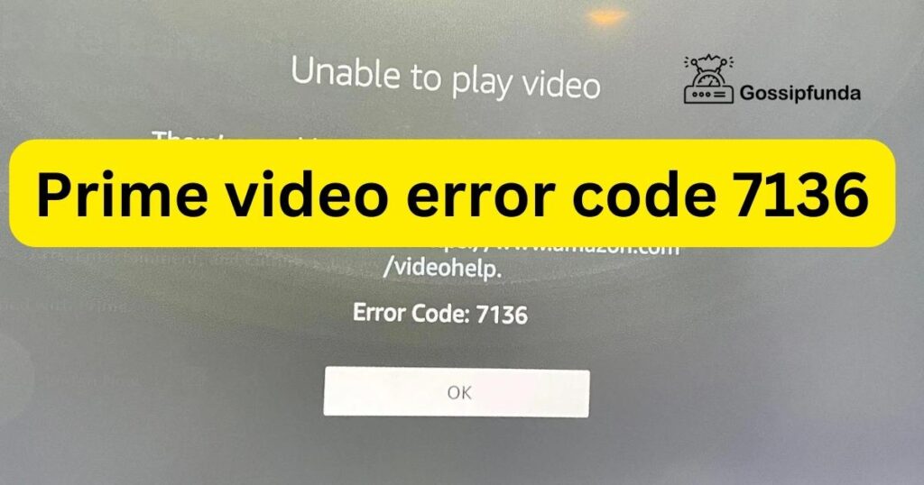 Prime video error code 7136