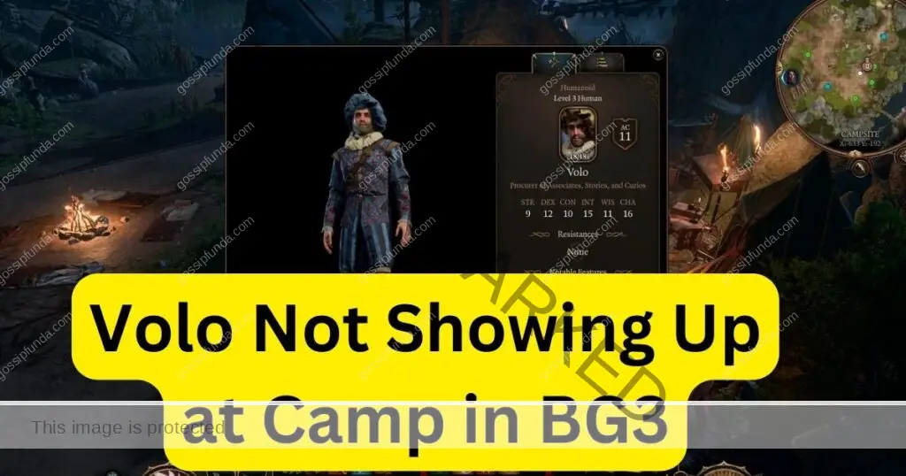 Volo Not Showing Up at Camp in BG3