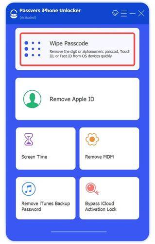 Wipe Passcode