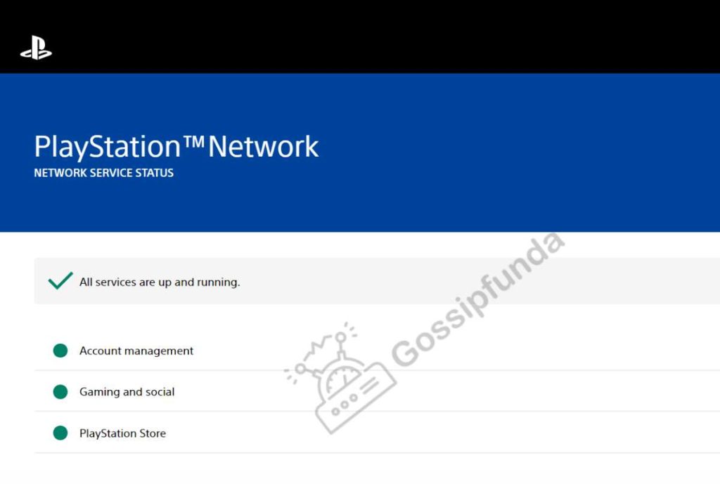 PlayStation Network (PSN) Server Status