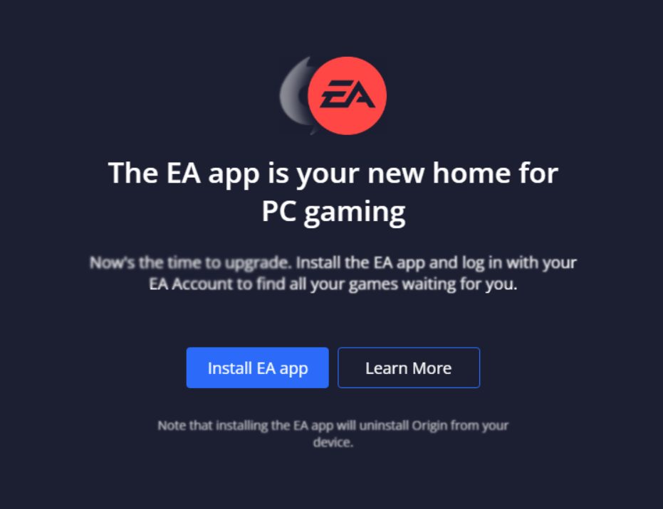 Reinstalling the EA App