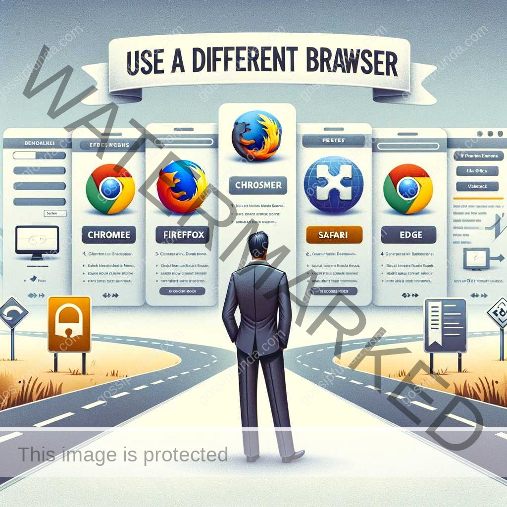 Use a Different Browser