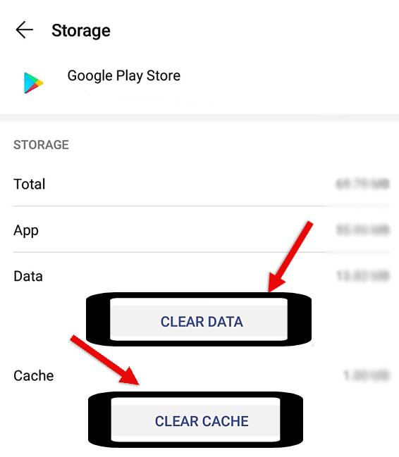 Clear Cache and Data of Google Play Services