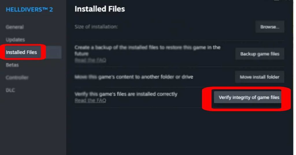 Verifying Game Files Integrity