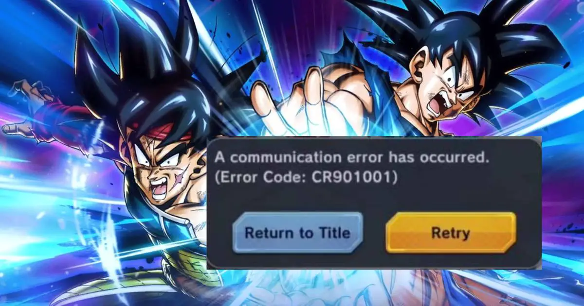 Dragon Ball Legends error code cr901001 - Gossipfunda