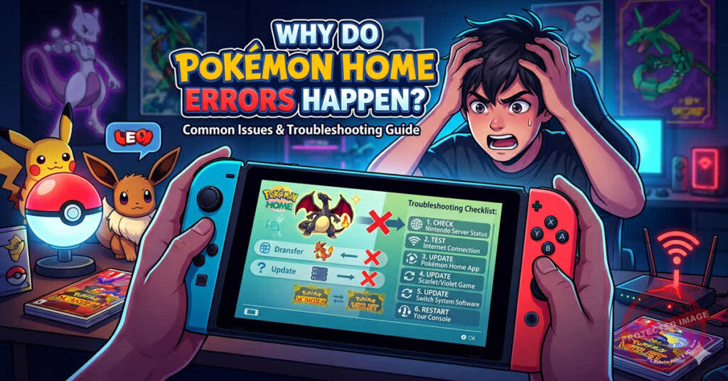 Troubleshooting Pokémon Home connection errors on a Nintendo Switch console